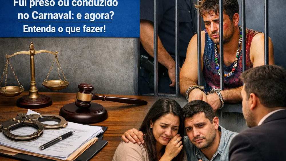Fui preso ou conduzido no Carnaval: e agora? Entenda o que fazer! 1 preso ou conduzido no carnaval
