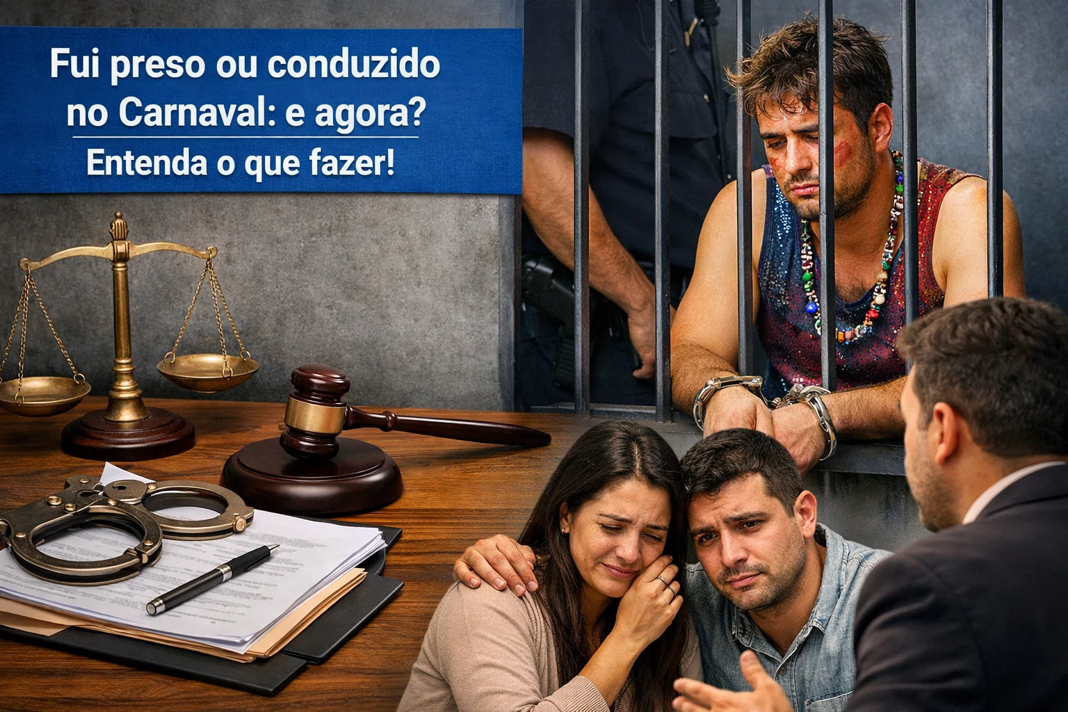 preso ou conduzido no carnaval