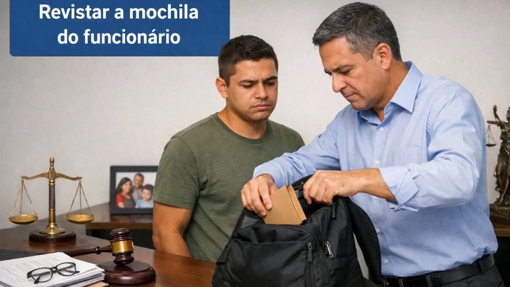 revistar a mochila do empregado