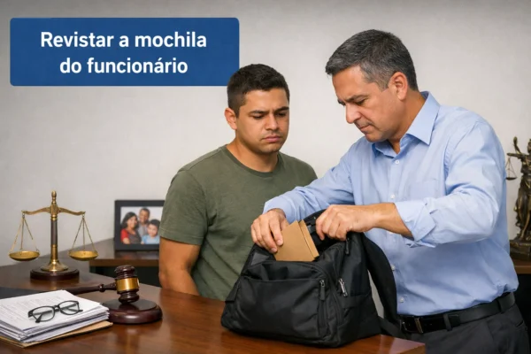 revistar a mochila do empregado