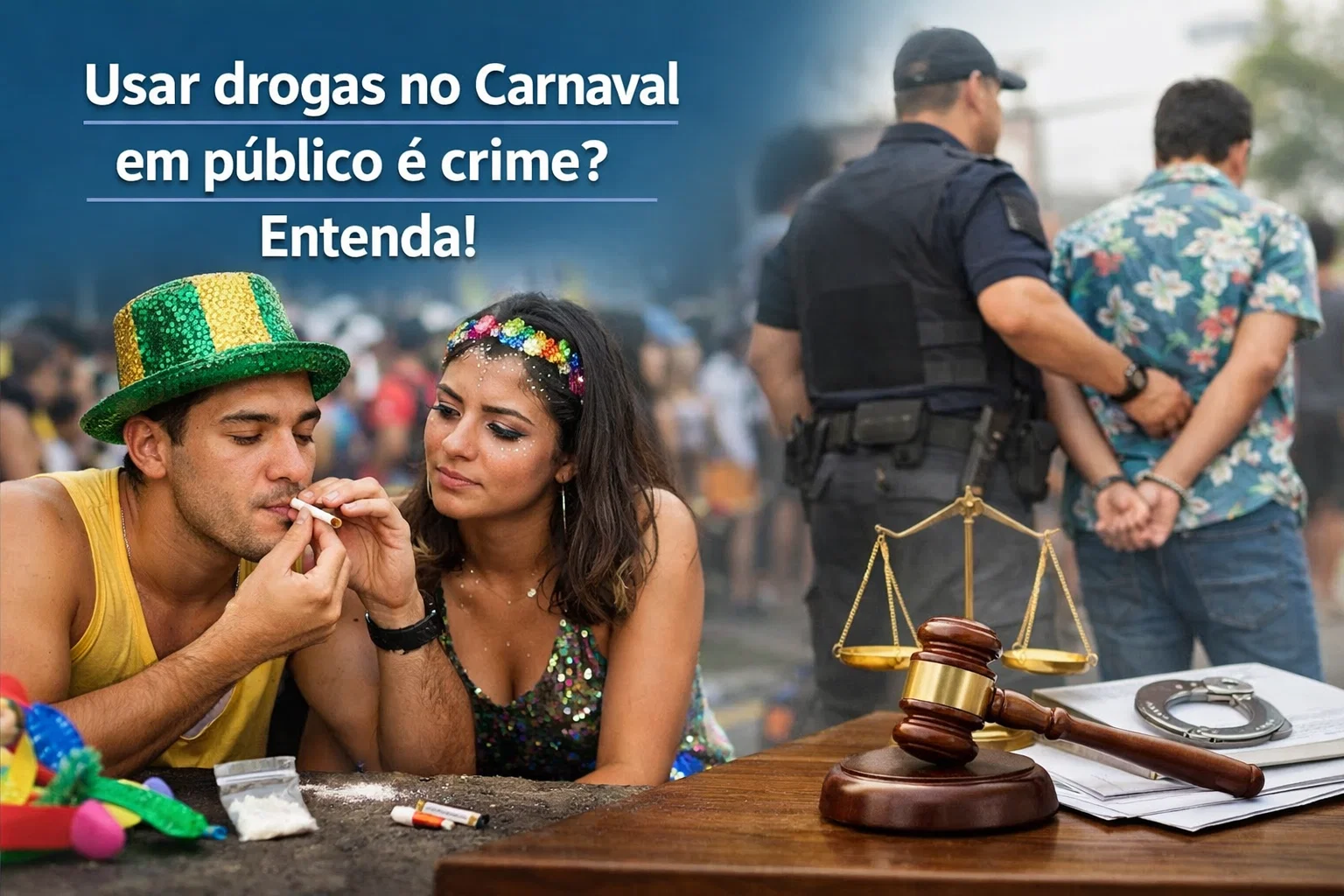 usar drogas no carnaval