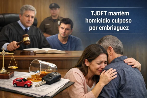 TJDFT mantém homicídio culposo por embriaguez