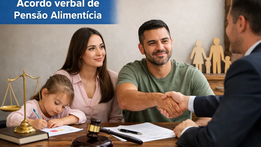acordo verbal de pensão alimentícia