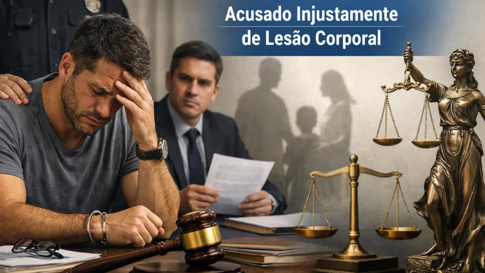 Acusado injustamente de lesão corporal: O que fazer? (2026) 1 acusado injustamente de lesão corporal
