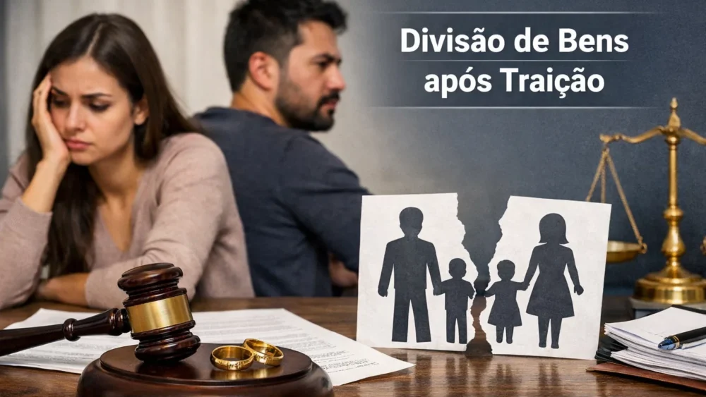 divisão de bens após traição