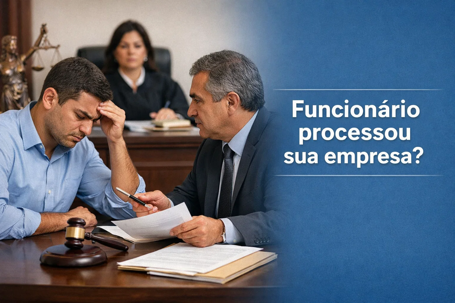 funcionário processou a sua empresa