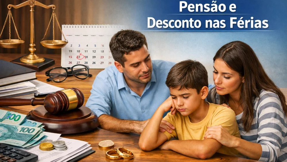 A pensão alimentícia pode ter desconto nas férias? (2026) 1 pensao e desconto nas ferias