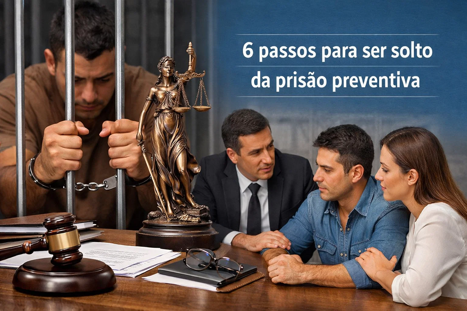 6 passos para ser solto na prisão preventiva