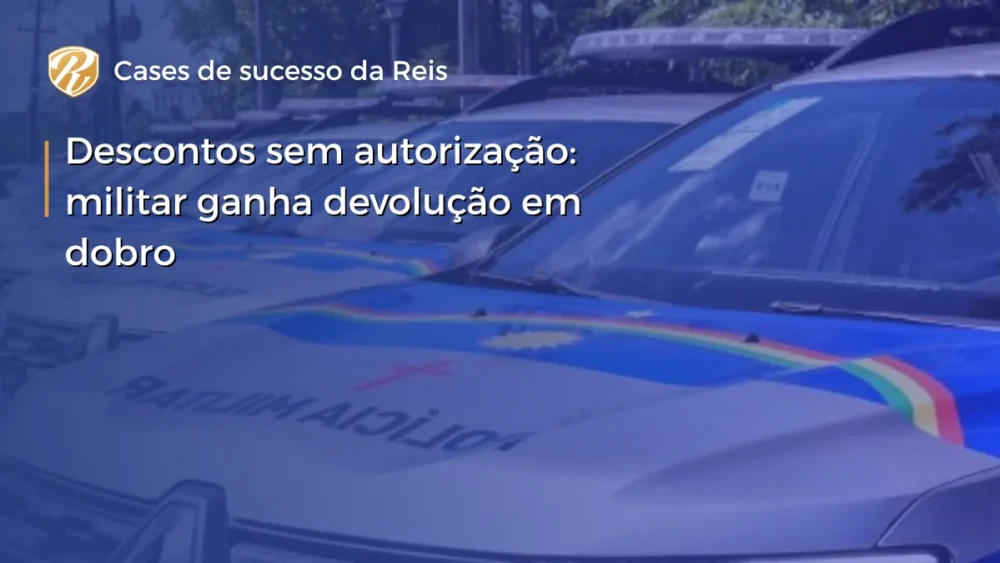 Descontos sem autorização militar ganha devolução em dobro