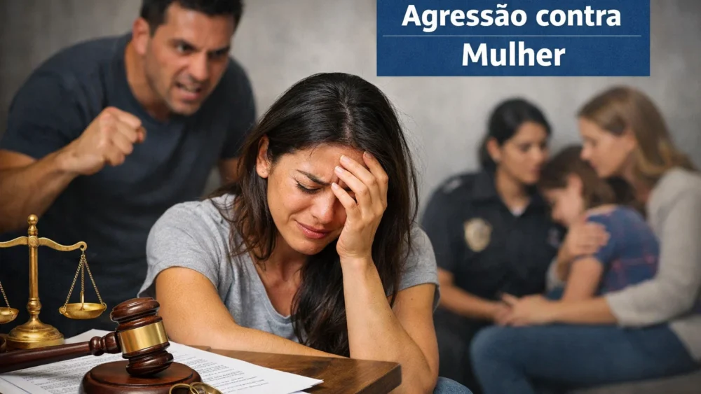 agressão contra mulher