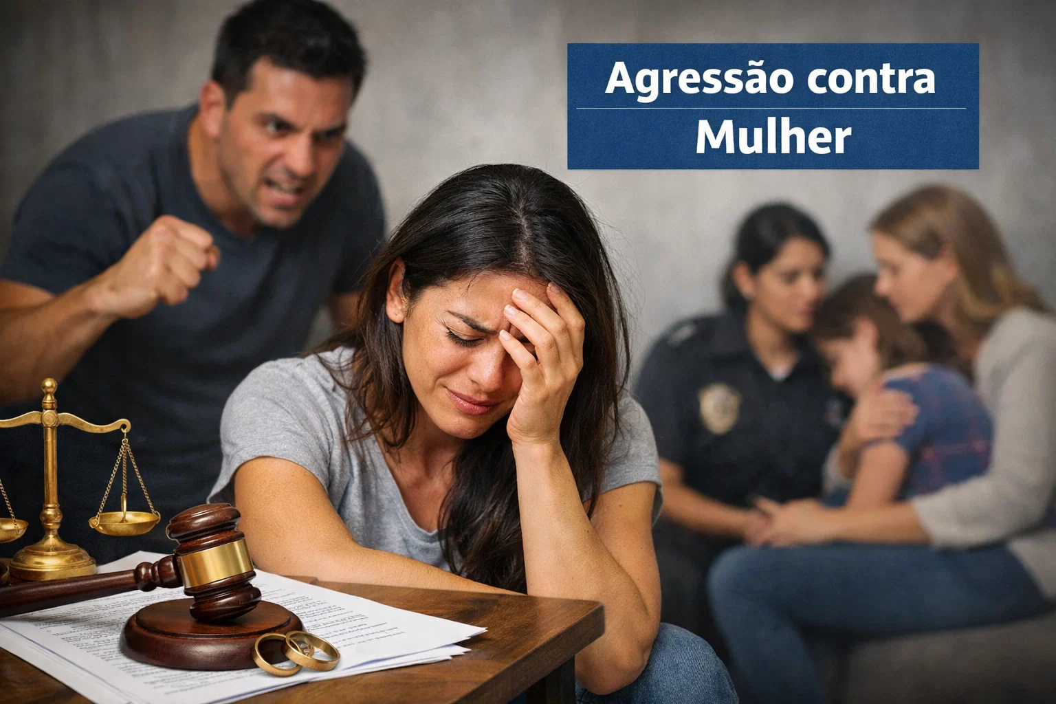 agressão contra mulher