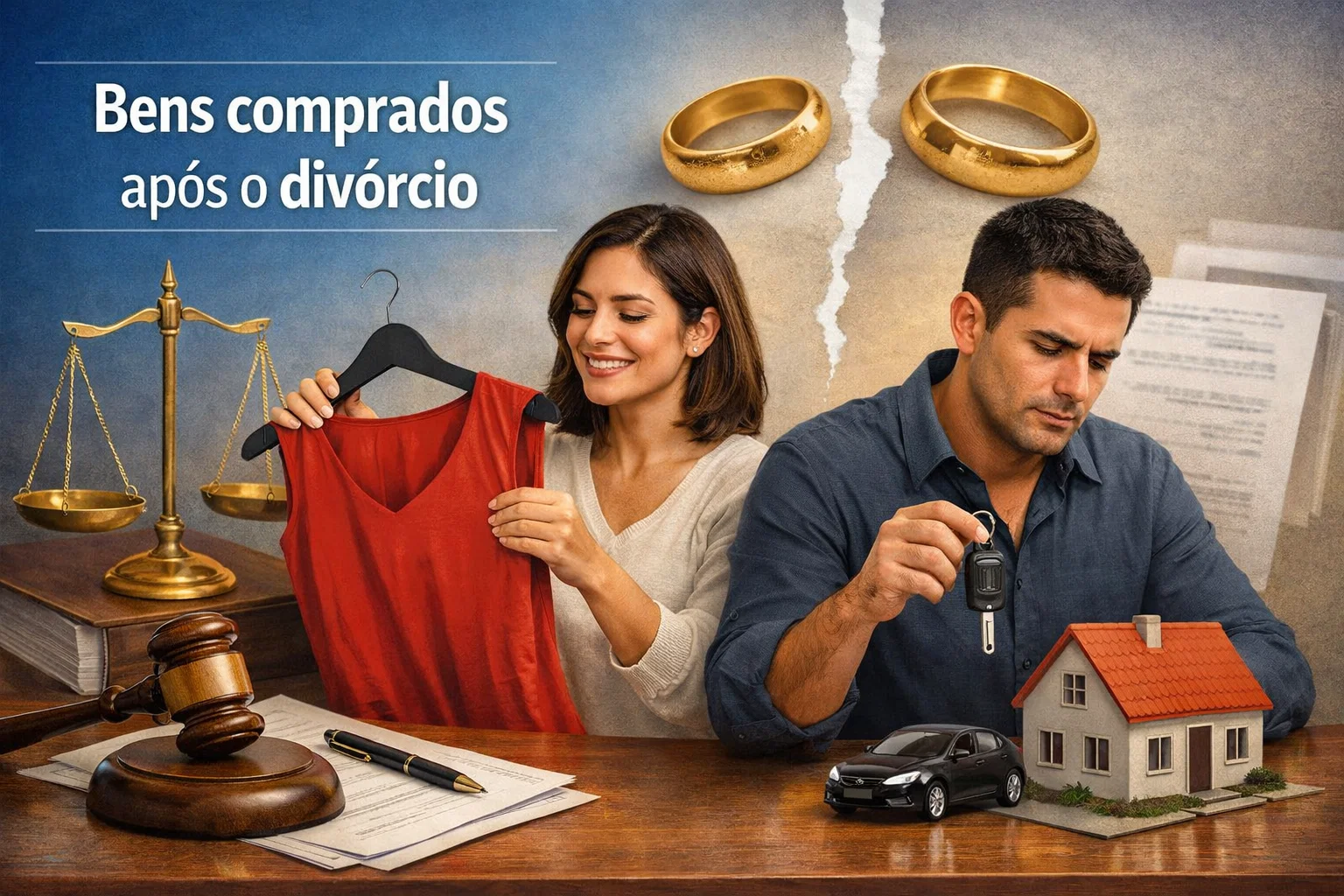 bens comprados após o divórcio
