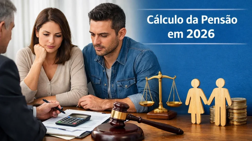 cálculo da pensão alimentícia em 2026