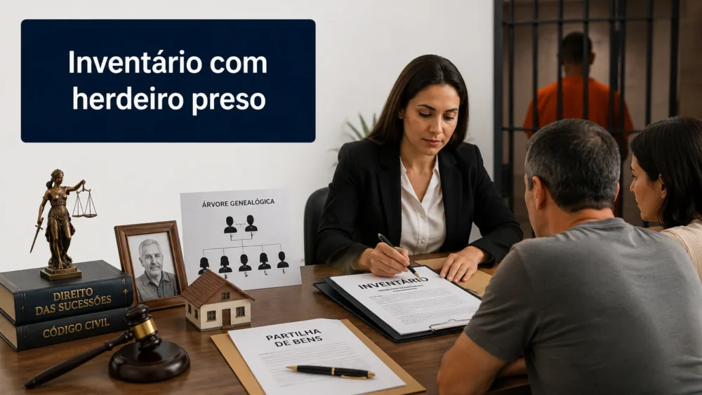 Inventário com herdeiro preso