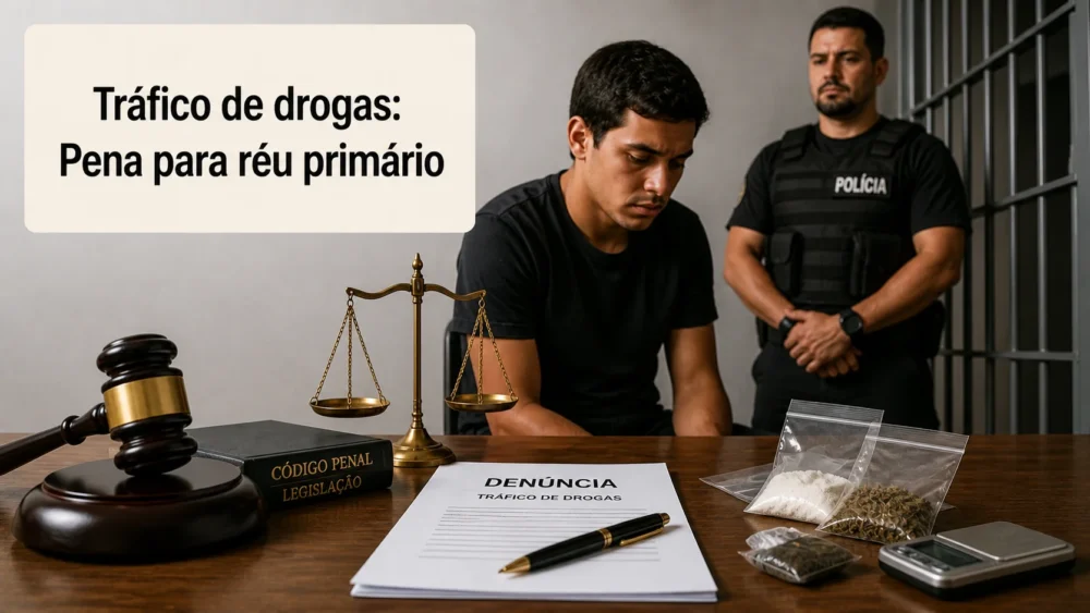 Tráfico de drogas pena para réu primário
