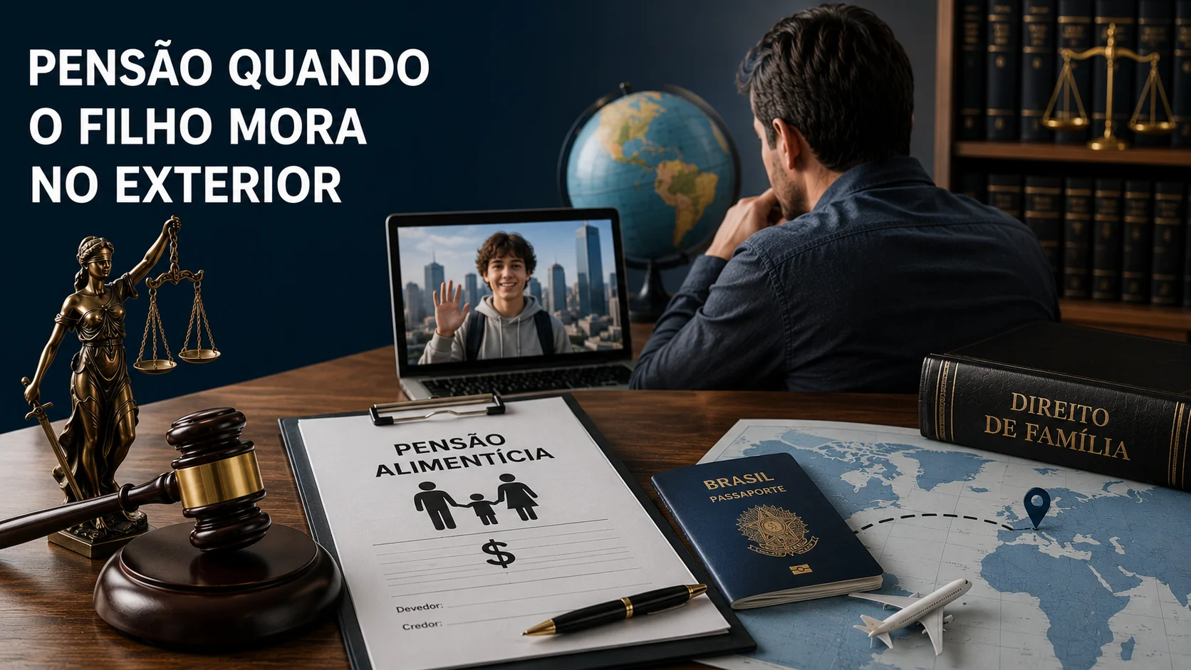 pensão quando o filho que mora fora do brasil WP