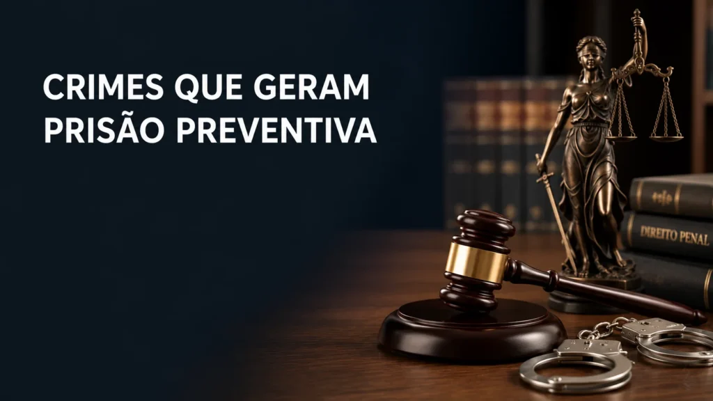 crimes que levam a prisão preventiva