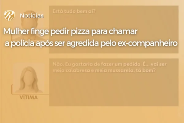pizza agressão
